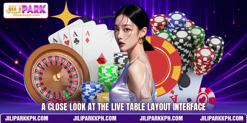 A close look at the live table layout interface