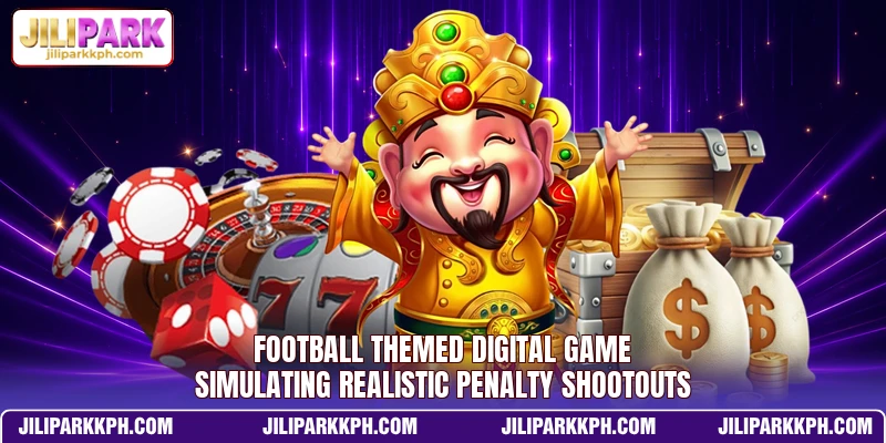 Football themed digital game simulating realistic penalty shootouts