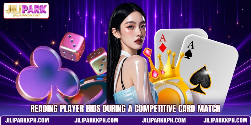 Reading player bids during a competitive card match