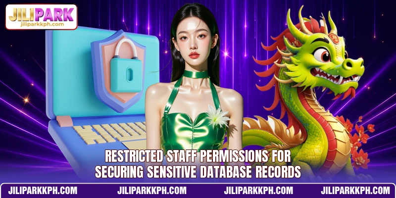 restricted staff permissions for securing sensitive database records