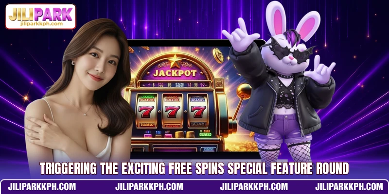Triggering the exciting free spins special feature round